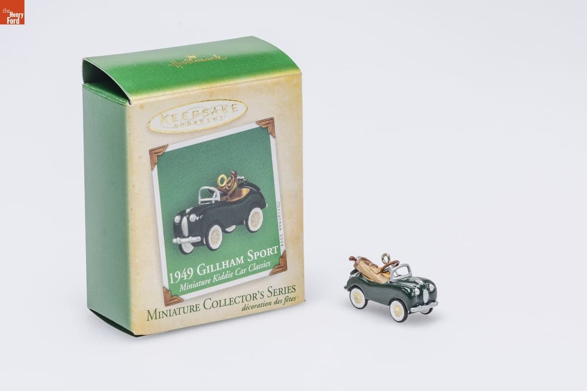 Hallmark "Miniature Kiddie Car Classics Series: 1949 Gillham Sport" Miniature Christmas Ornament, 2004