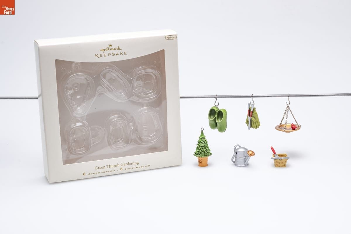 Hallmark "Green Thumb Gardening" Miniature Christmas Ornaments, 2007