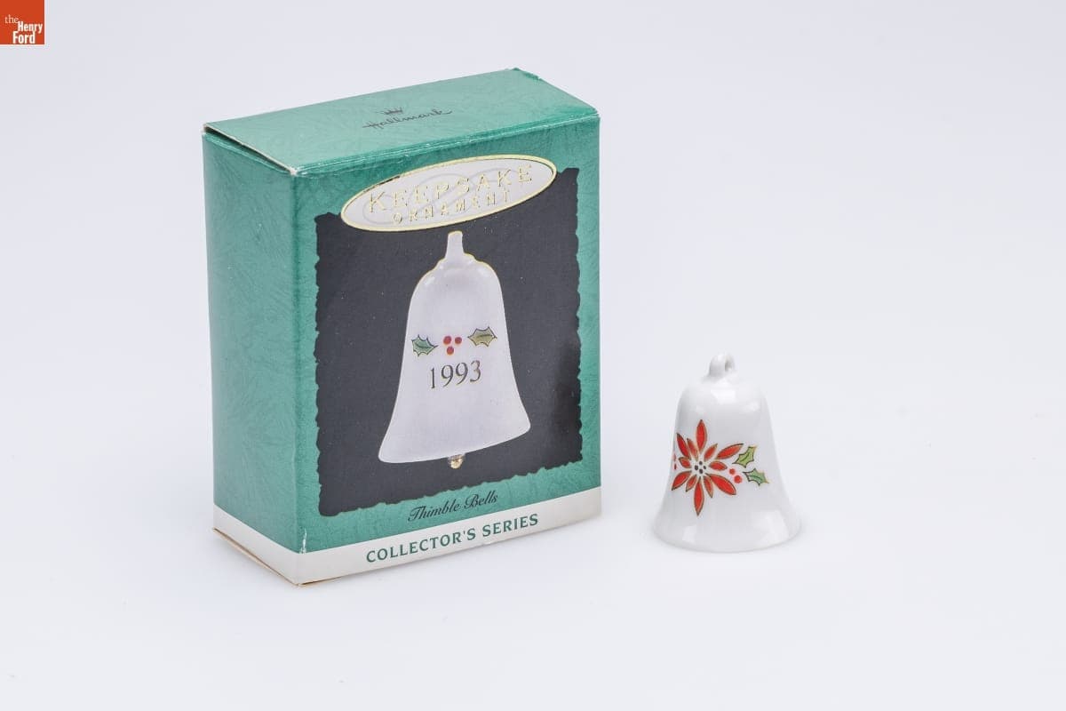 Hallmark "Thimble Bells Series" Miniature Christmas Ornament, 1993