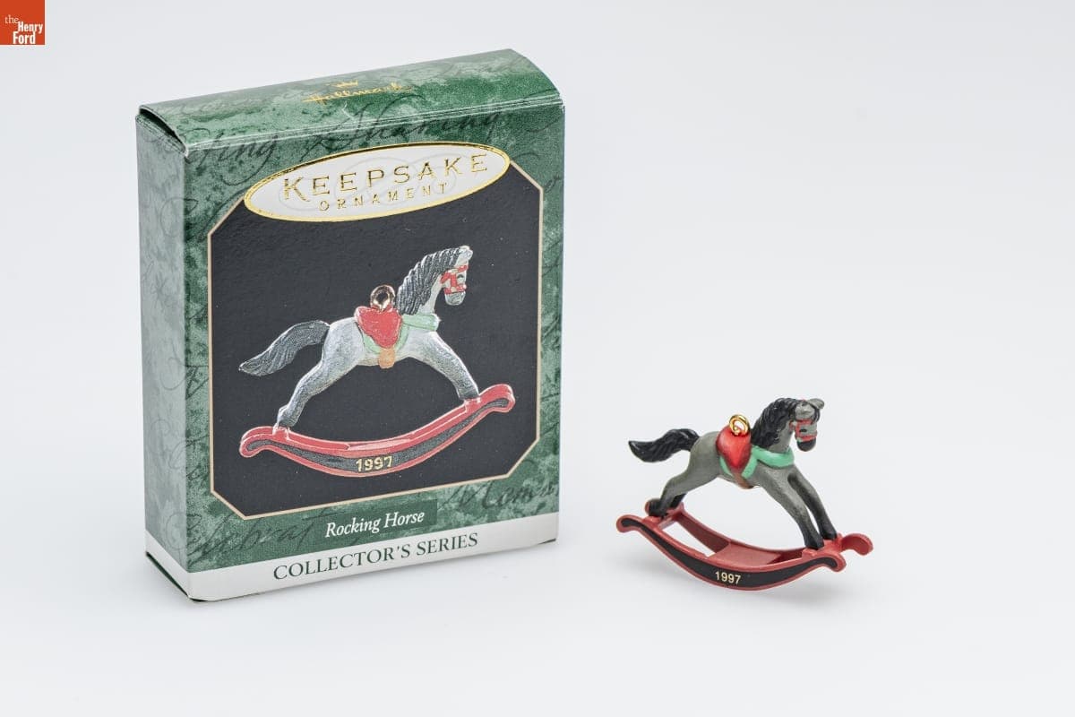 Hallmark "Rocking Horse Series" Miniature Christmas Ornament, 1997