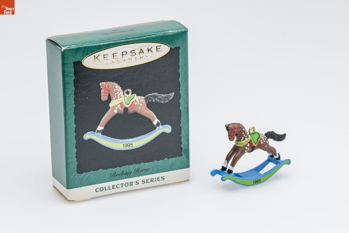 Hallmark "Rocking Horse Series" Miniature Christmas Ornament, 1995