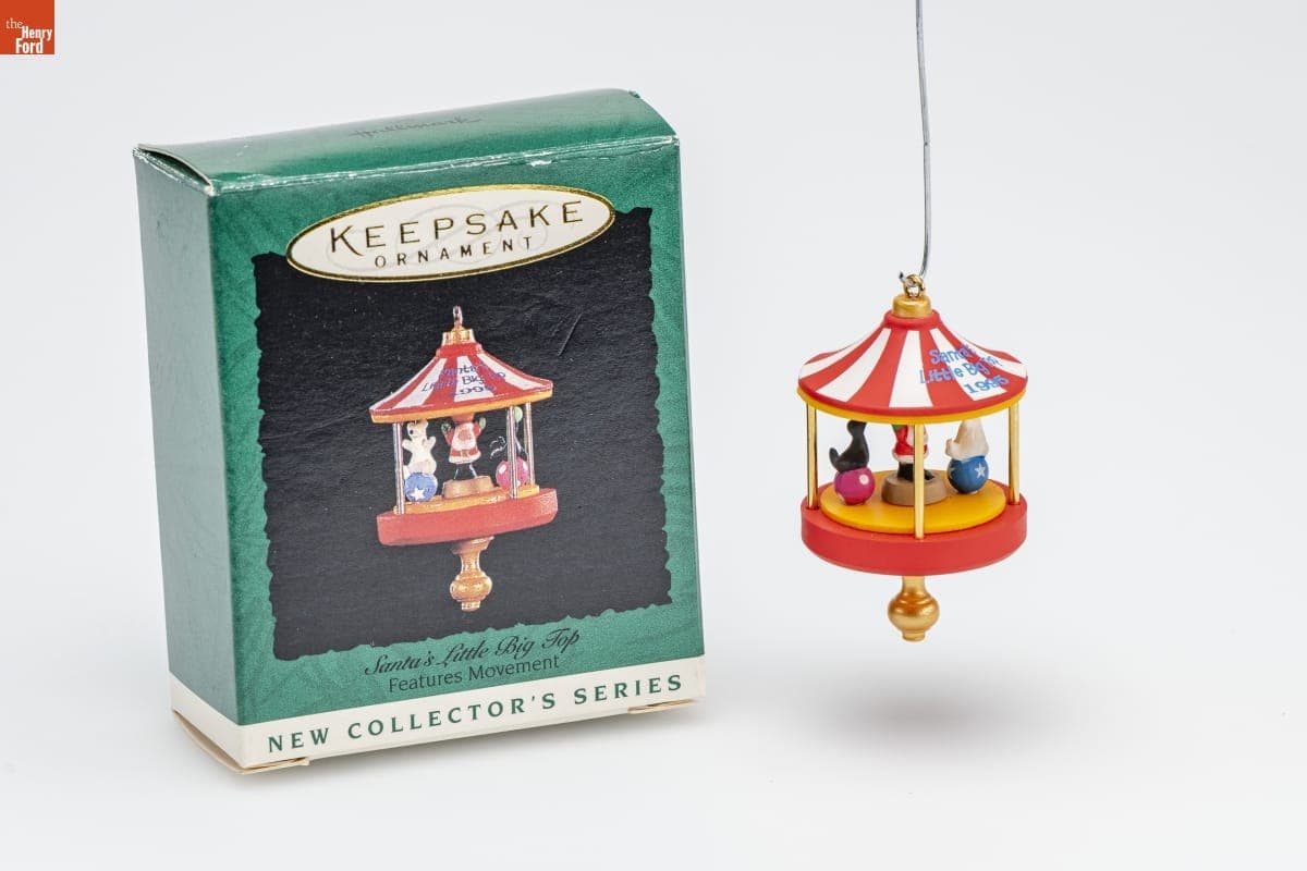 Hallmark "Santa's Little Big Top Series" Miniature Christmas Ornament, 1995