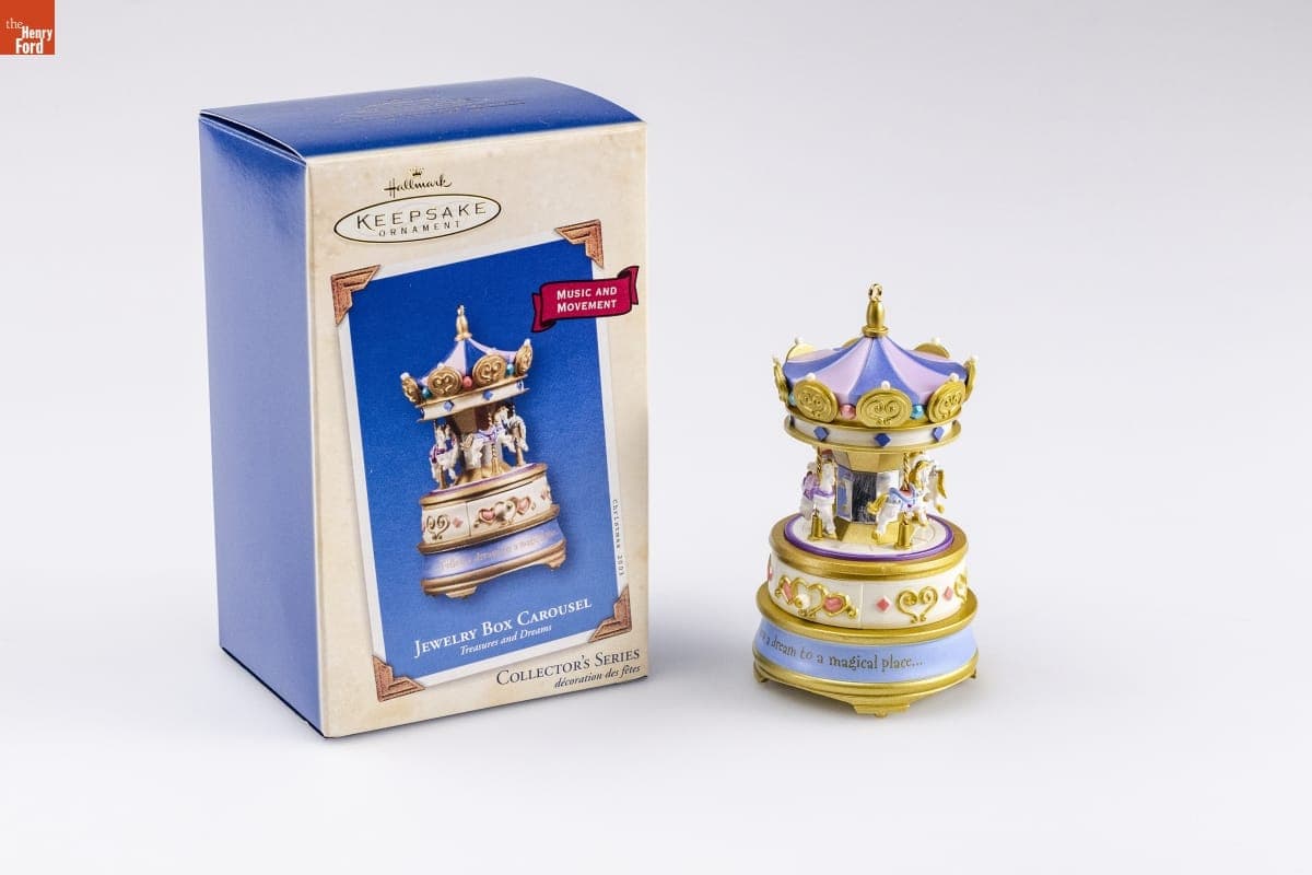 Hallmark "Treasures and Dreams Series: Jewelry Box Carousel" Christmas Ornament, 2003