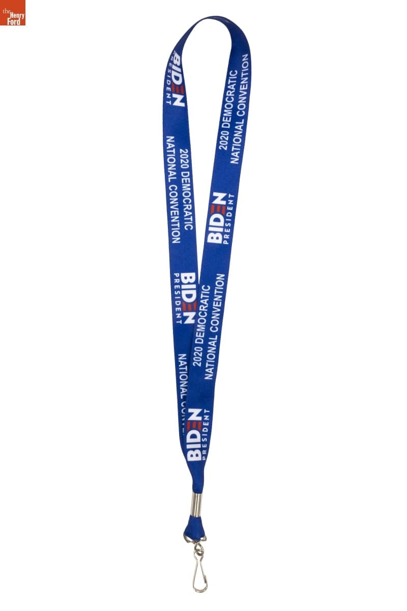 Lanyard, Used at 2020 Democratic National Convention, August 2020