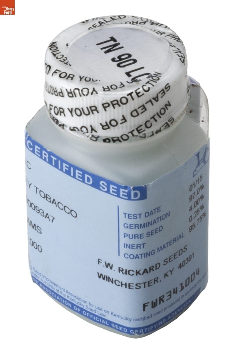 TN 90LC Burley Tobacco Seed in Bottle, 2015