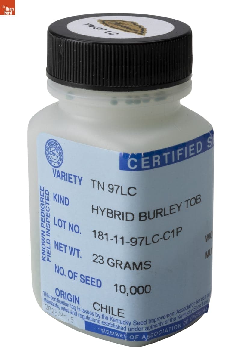 TN 97LC Hybrid Burley Tobacco Seed in Bottle, 2021