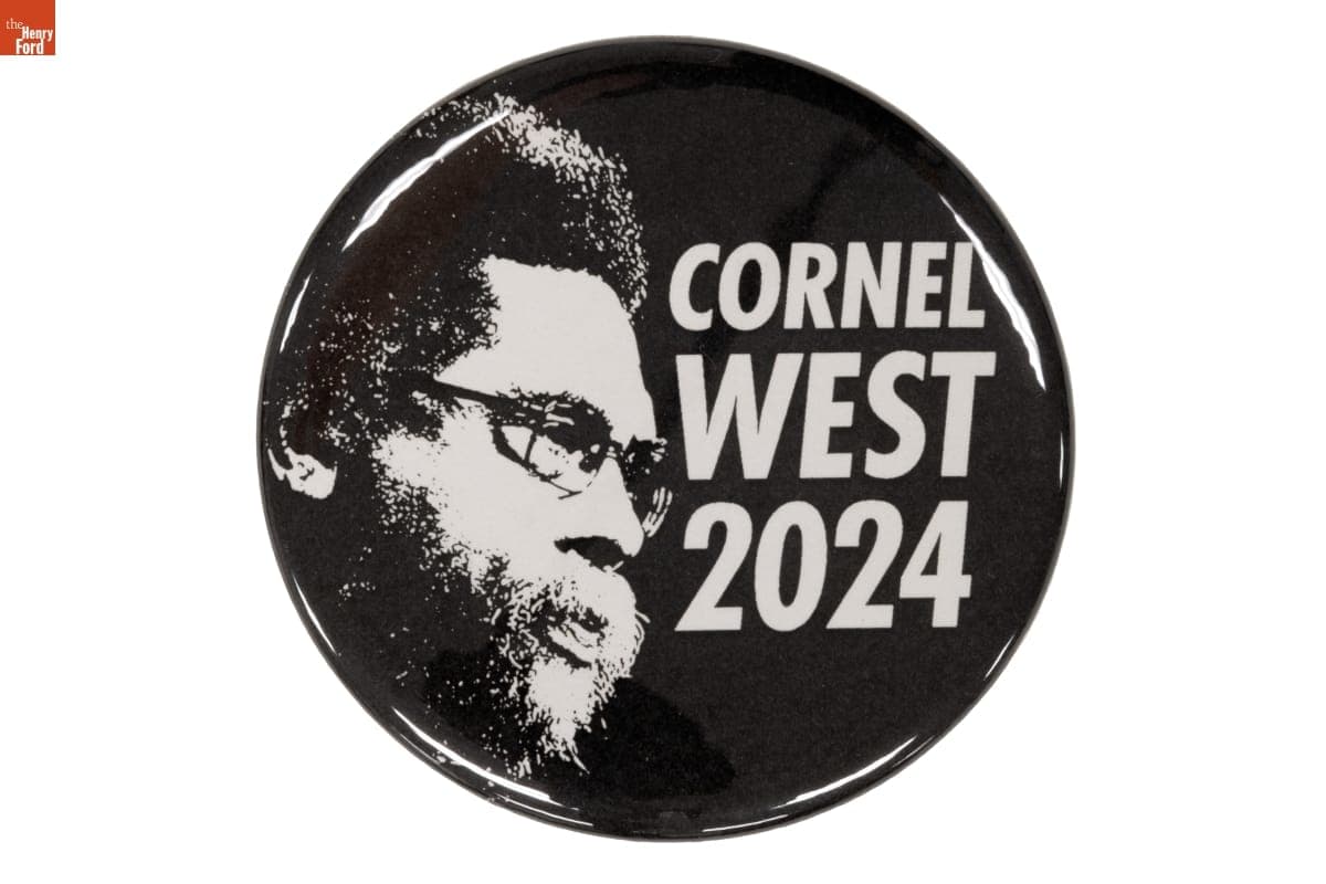 "Cornel West 2024" Campaign Button, 2024