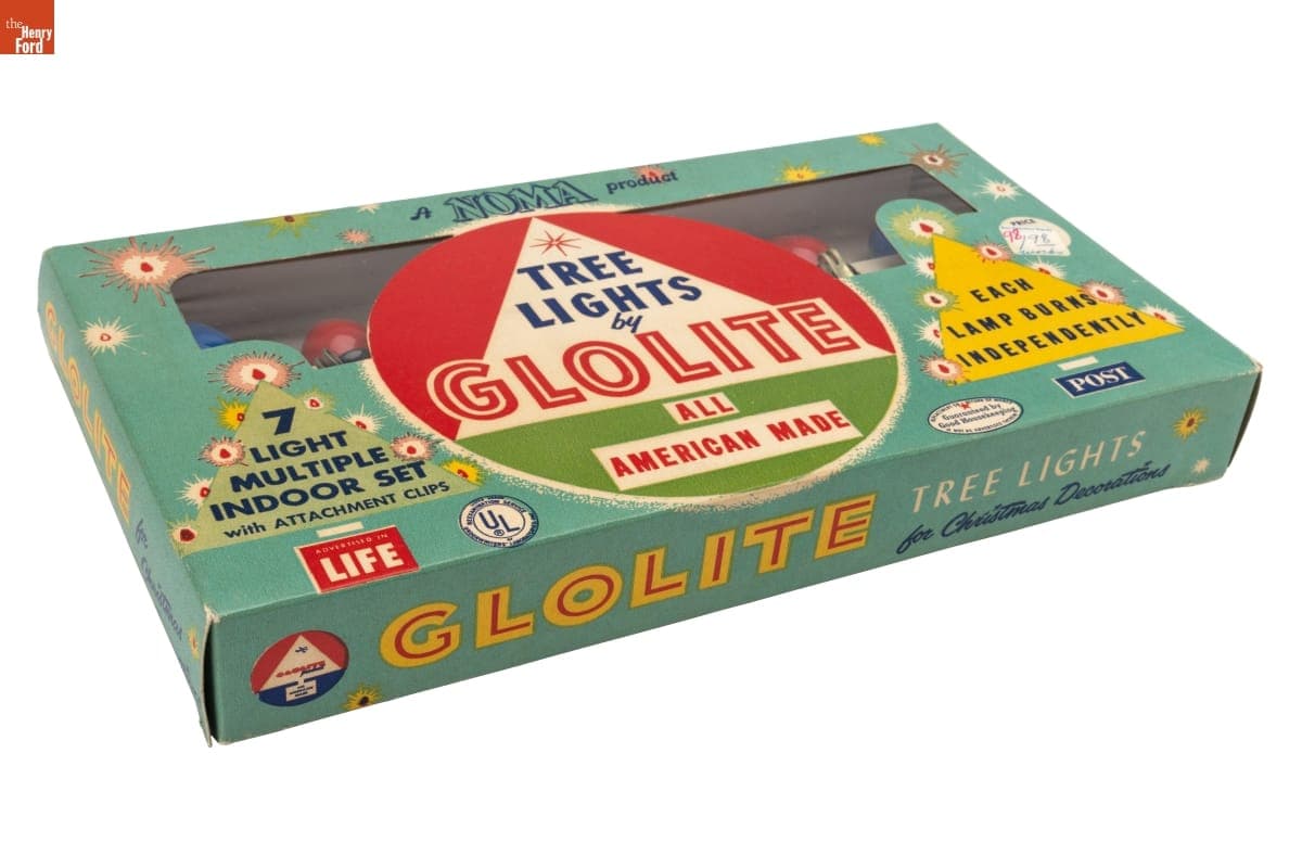"GLOLITE" Christmas Tree Lights, 1955-1960