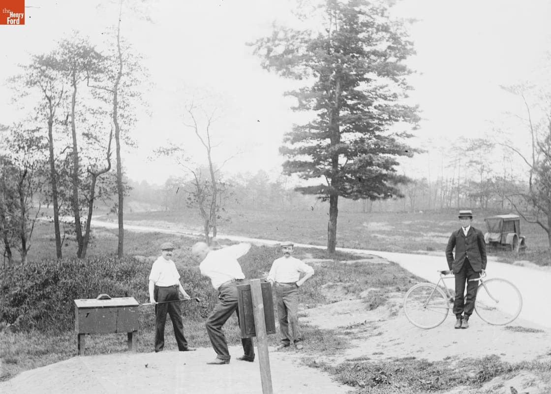 Forest Park at Tee No. 6 [or 8], Golf, circa 1900