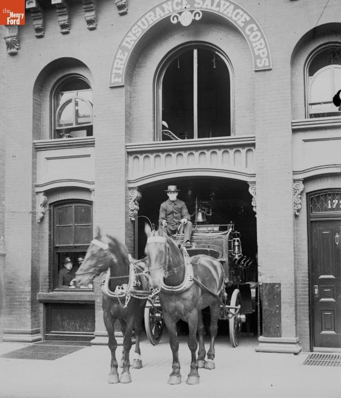 Salvage Corps No. 1 (Fire Insurance), Bring out Truck, 1890-1915