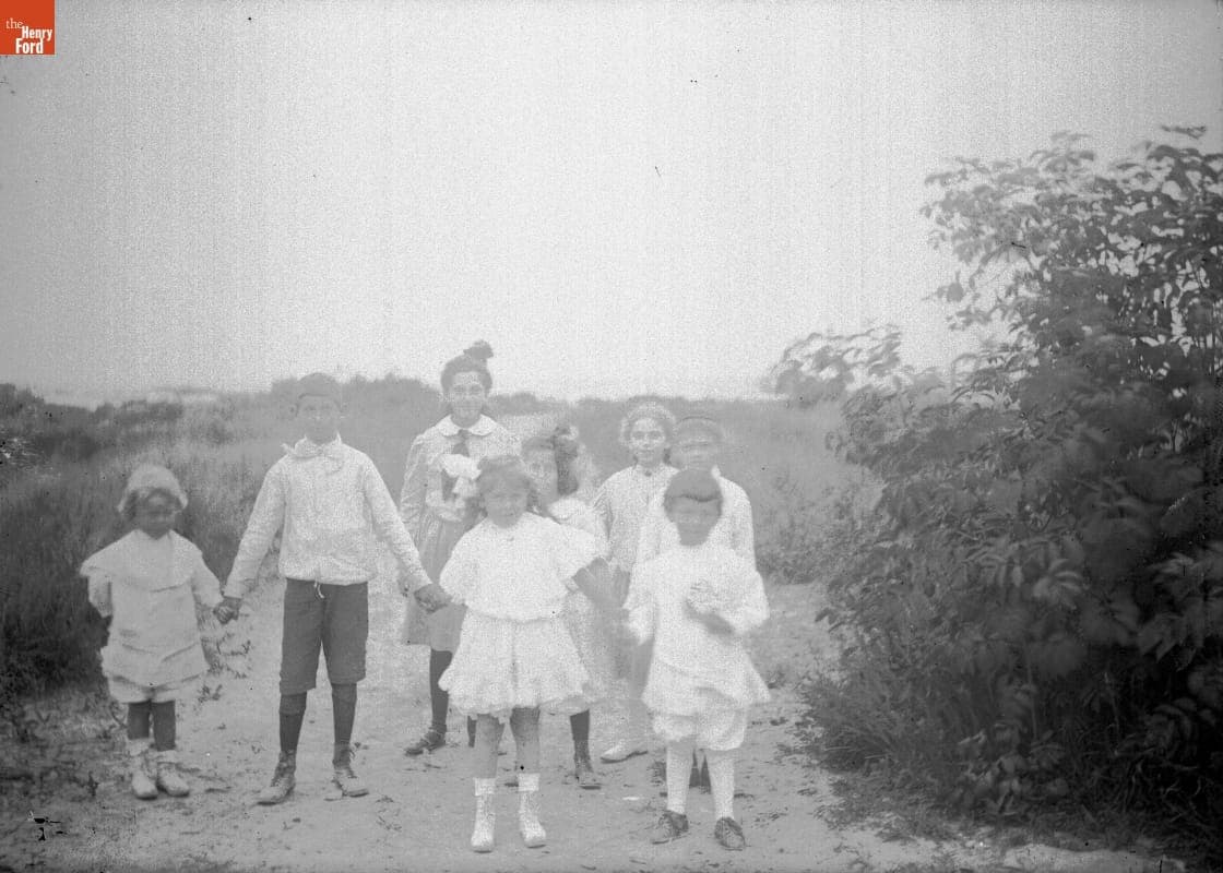 Coney Island, Children on Sandy Barrens, 1890-1915
