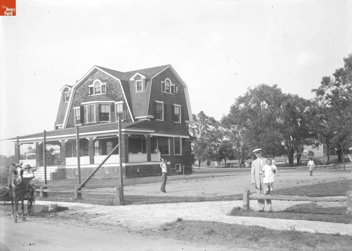 Far Rockaway, Bungalow (Ed. Mott's), the Louise-Tennis Game, 1890-1915