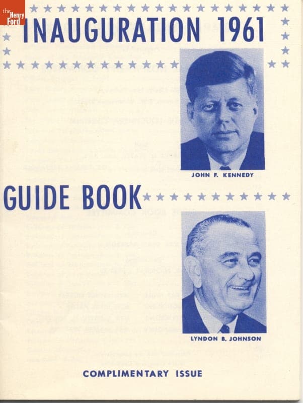 John F. Kennedy Inauguration Guidebook, 1961