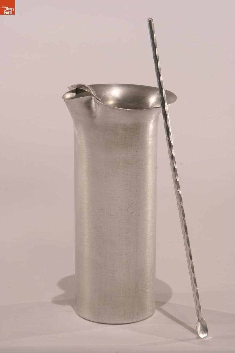 Cocktail Pitcher with Stirrer, 1932-1961