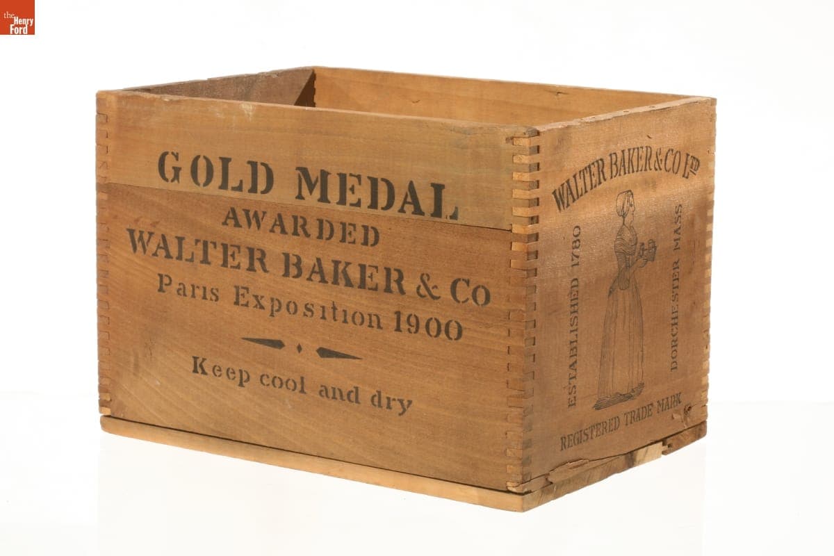 Walter Baker & Company Shipping Crate, 1900-1910