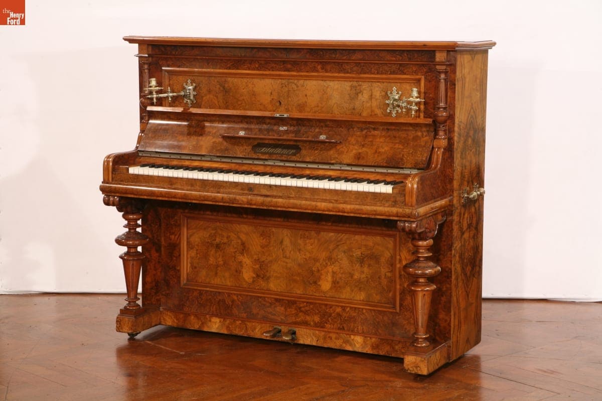 Bluthner Upright Piano, 1885-1890