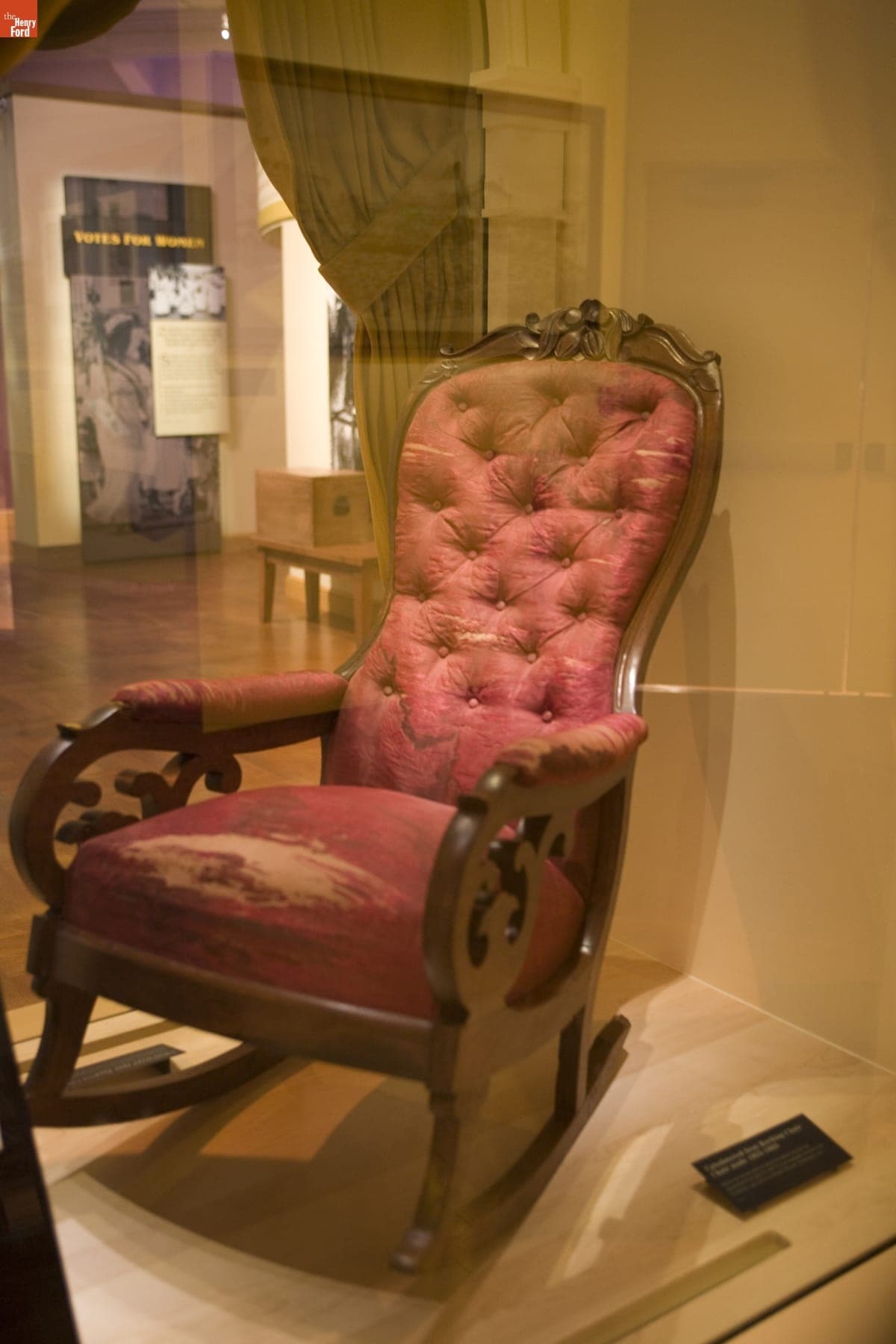 The Chair in Which Abraham Lincoln Was Shot at Ford's Theatre, on Exhibit at Henry Ford Museum, June 2007