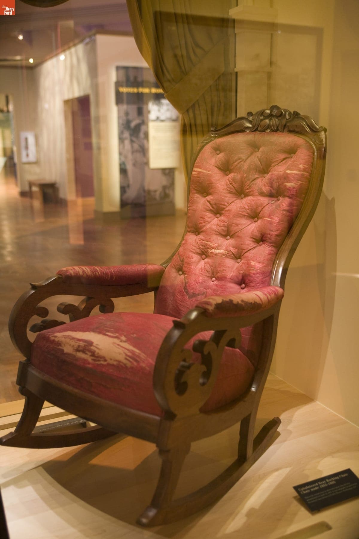 The Chair in Which Abraham Lincoln Was Shot at Ford's Theatre, on Exhibit at Henry Ford Museum, June 2007
