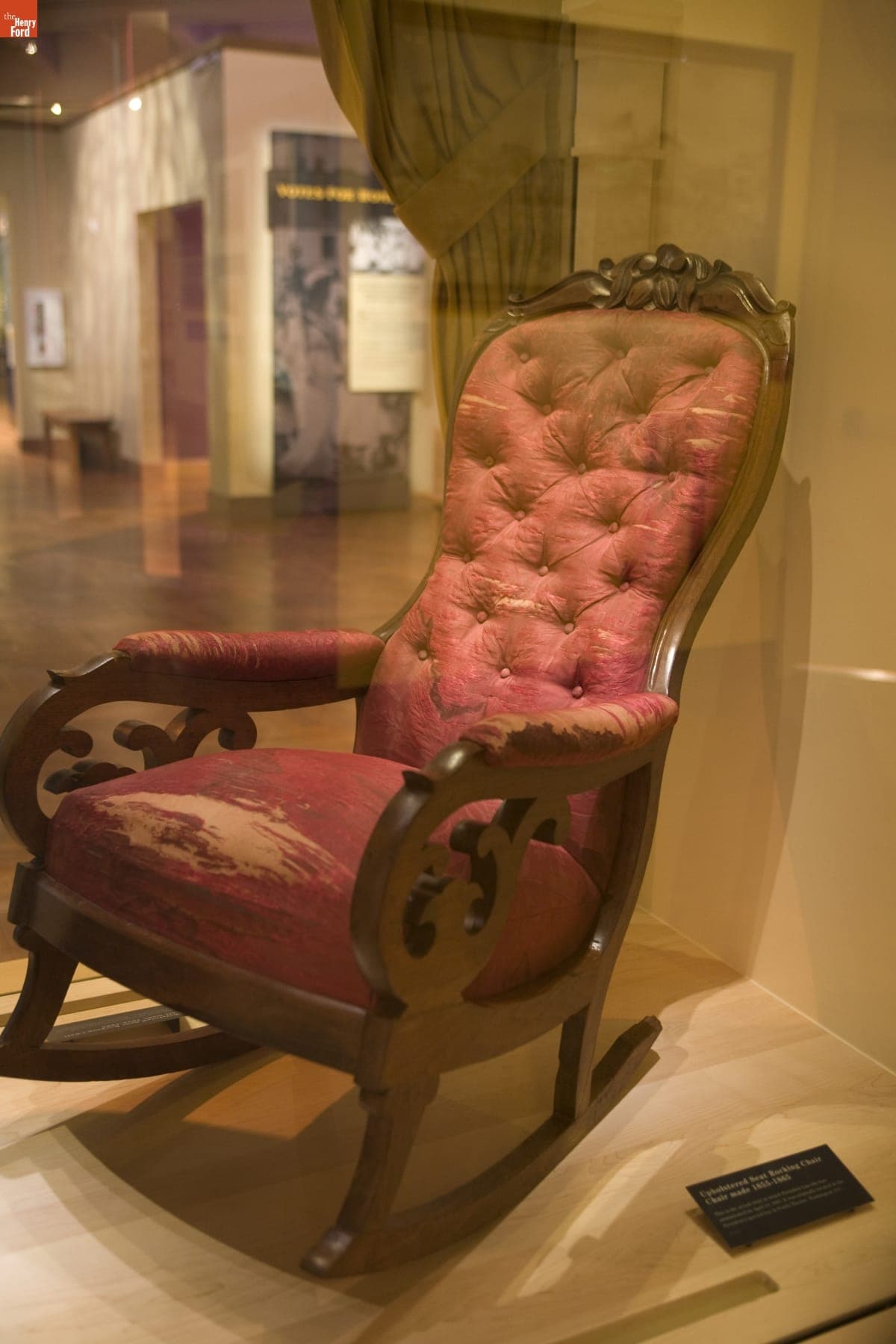 The Chair in Which Abraham Lincoln Was Shot at Ford's Theatre, on Exhibit at Henry Ford Museum, June 2007