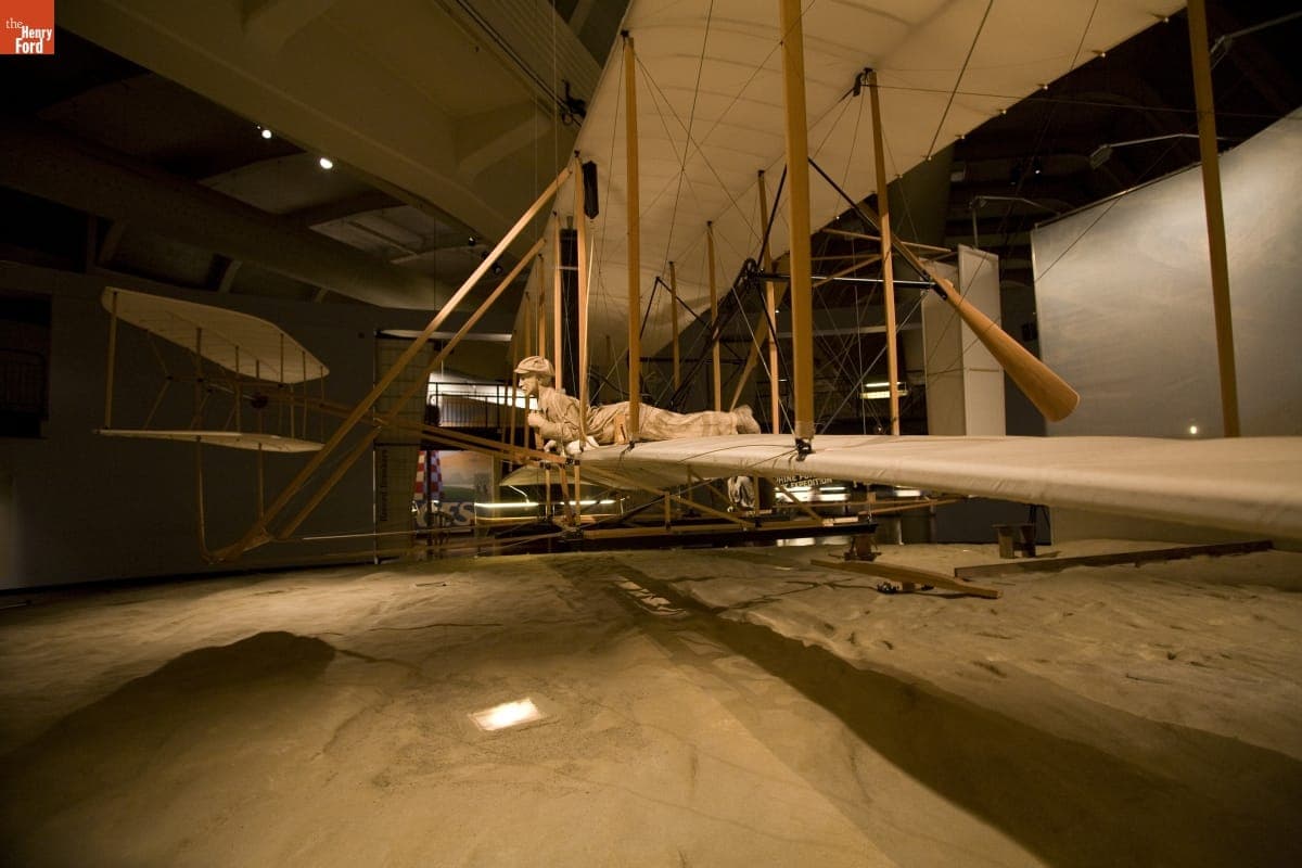 Replica of the 1903 Wright Flyer on Exhibit in Henry Ford Museum, September 2007
