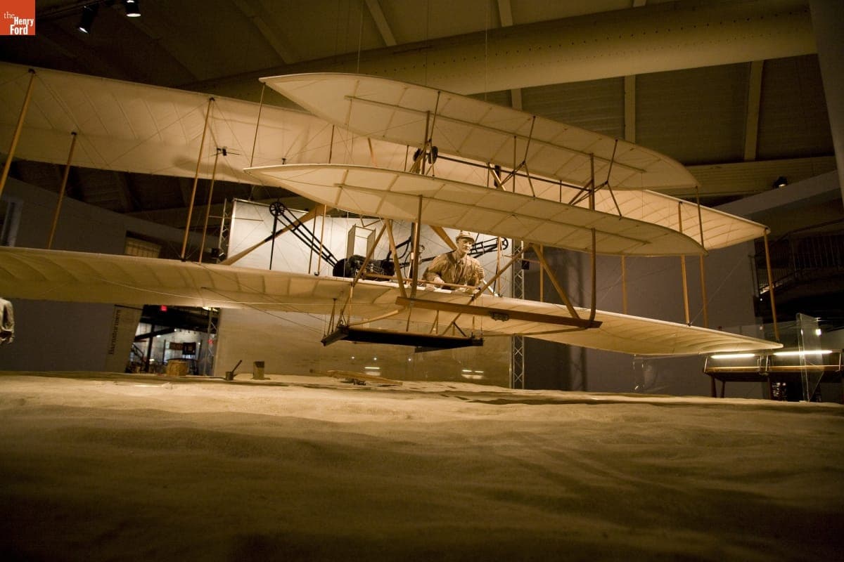 Replica of the 1903 Wright Flyer on Exhibit in Henry Ford Museum, September 2007