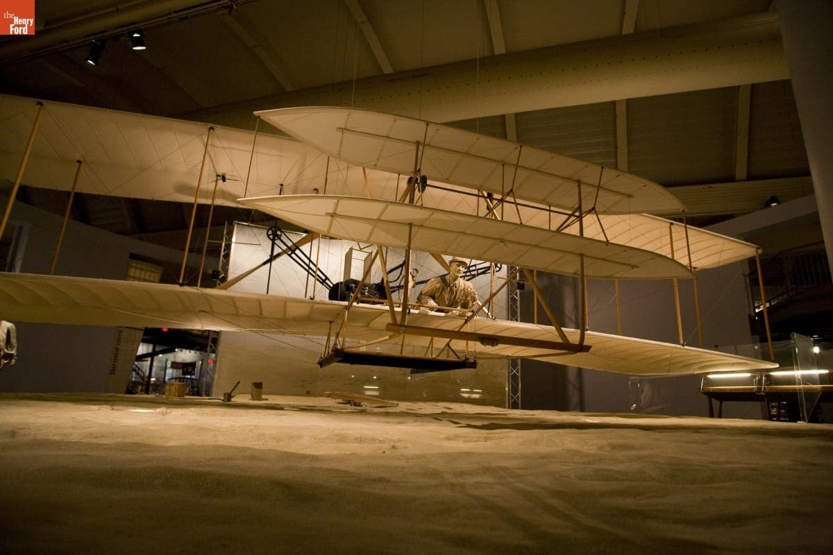 Replica of the 1903 Wright Flyer on Exhibit in Henry Ford Museum, September 2007