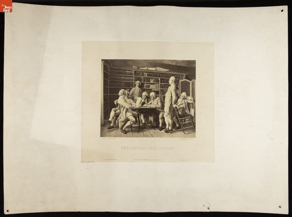 Une Lecture Chez Diderot, 1859