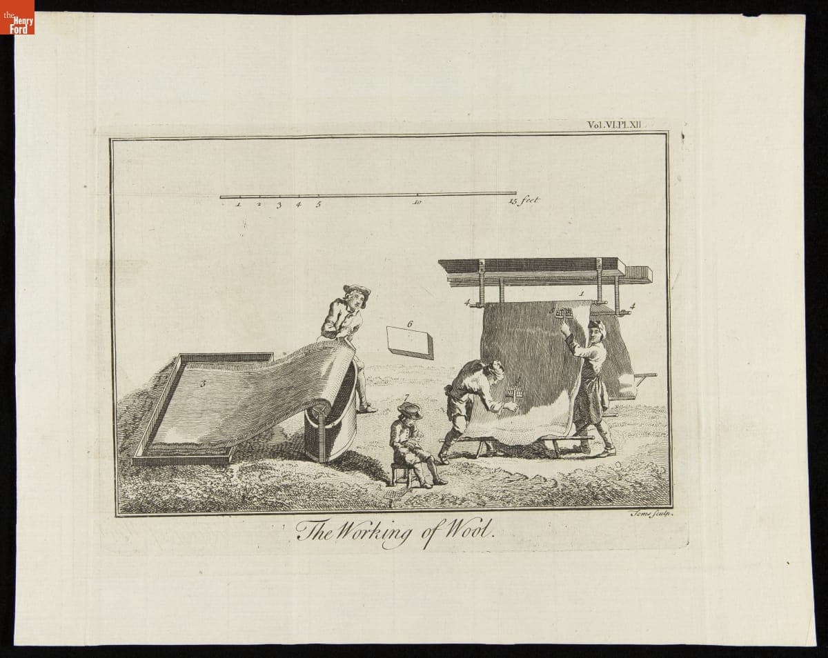 The Working of Wool, 1748