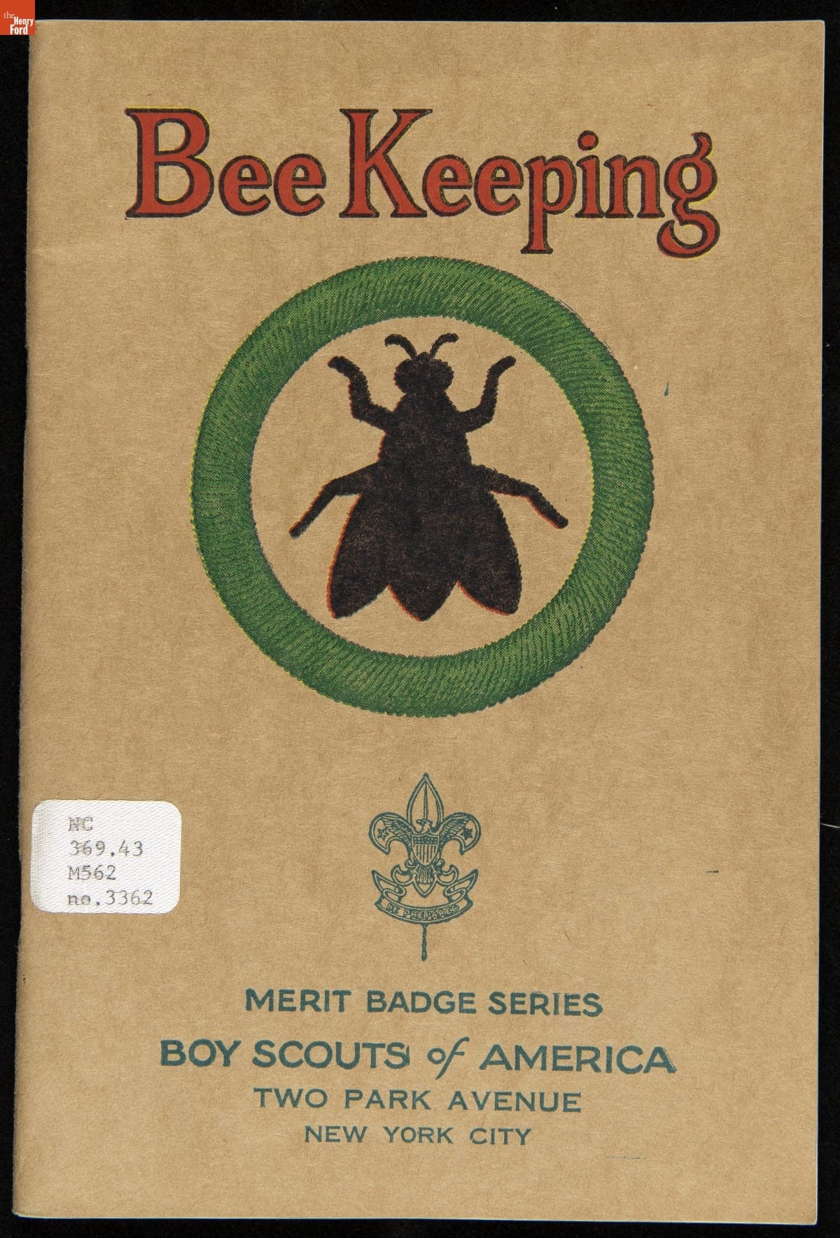 "Beekeeping," Boy Scouts of America Merit Badge Series No. 3362, 1930
