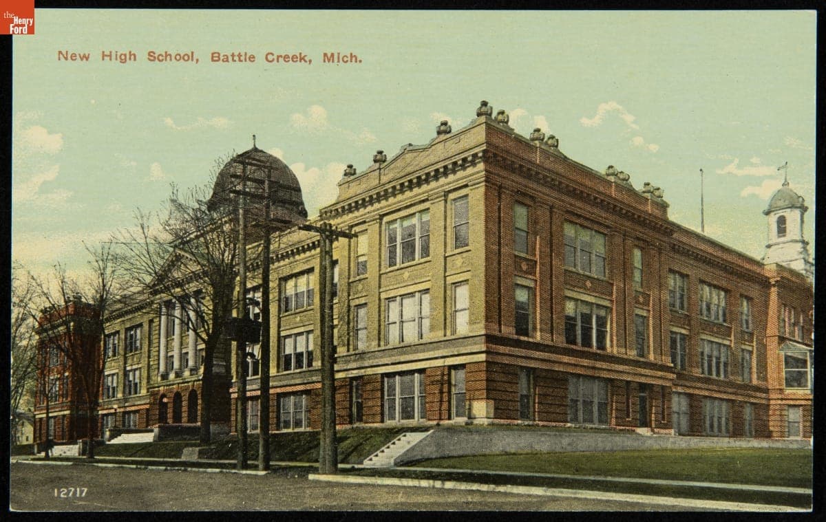 New High School, Battle Creek, Michigan, 1908-1914