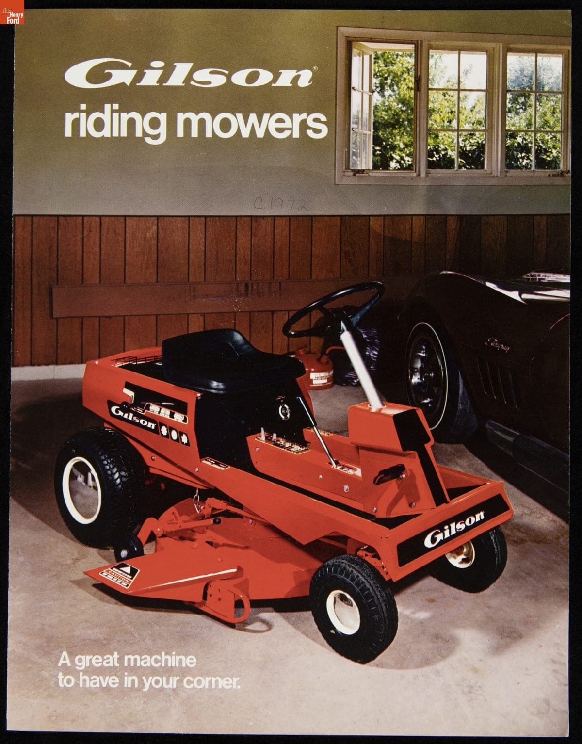 Gilson Brothers Company Catalog, "Gilson Riding Mowers," 1972