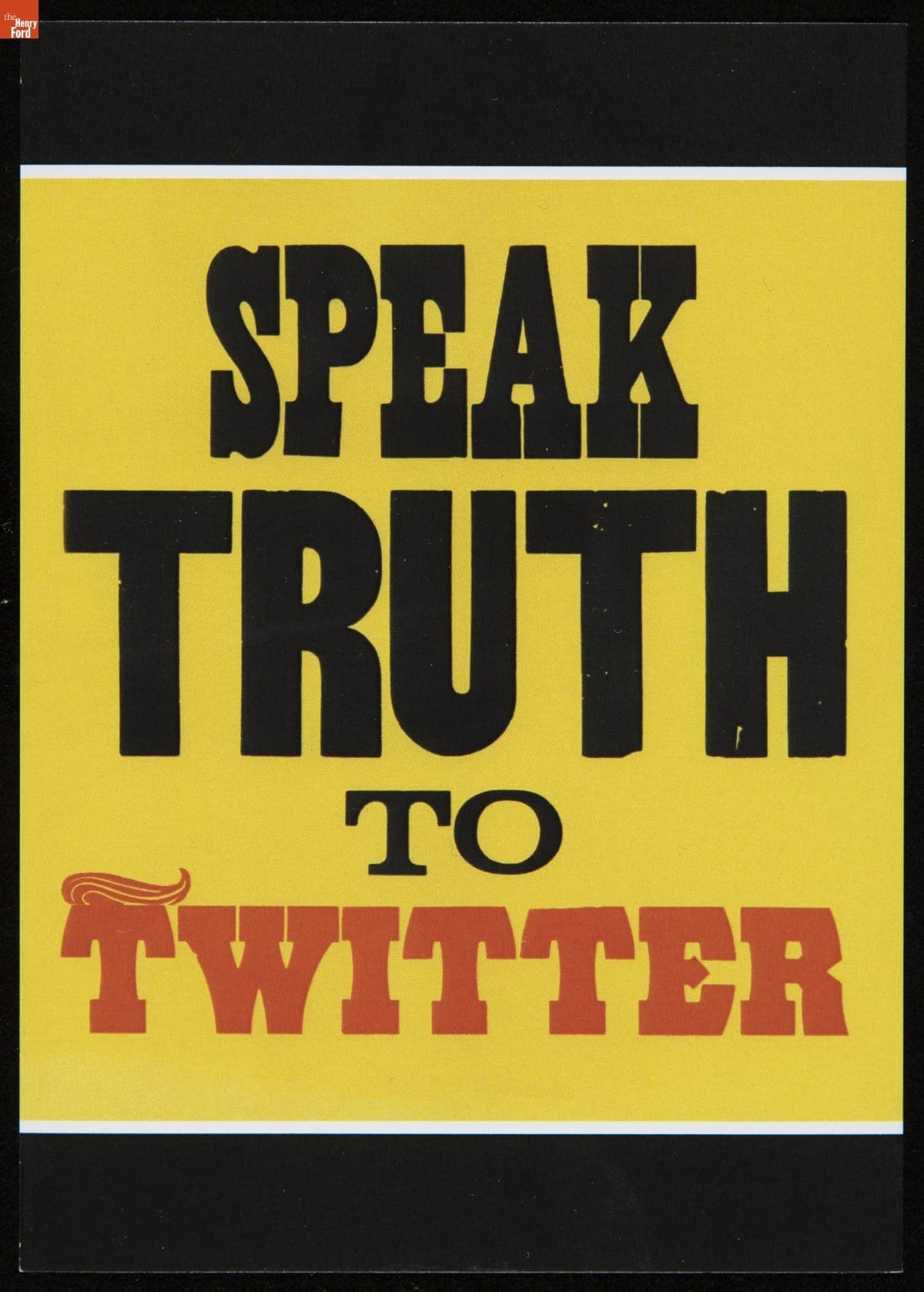 Postcard, "Speak Truth to Twitter," 2020