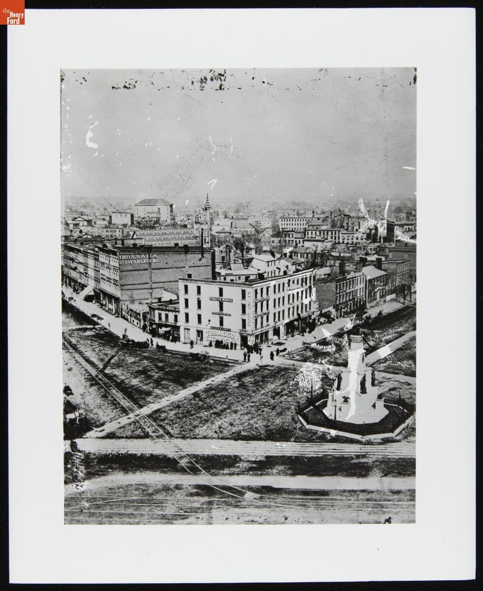 Michigan Soldiers' and Sailors' Monument, Detroit, Michigan, circa 1872
