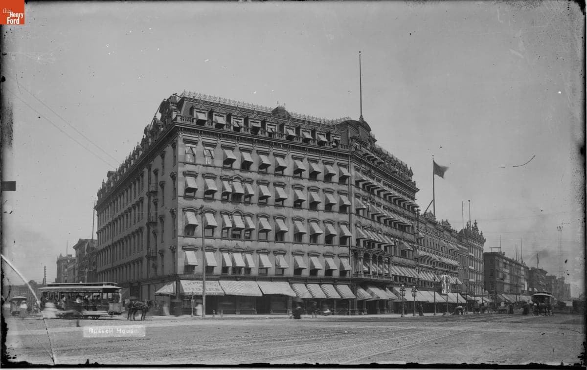 Russell House Hotel, Detroit, Michigan, 1880-1895