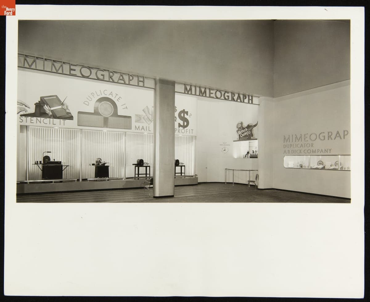 A.B. Dick Company Mimeograph Exhibit at the New York World's Fair, 1939