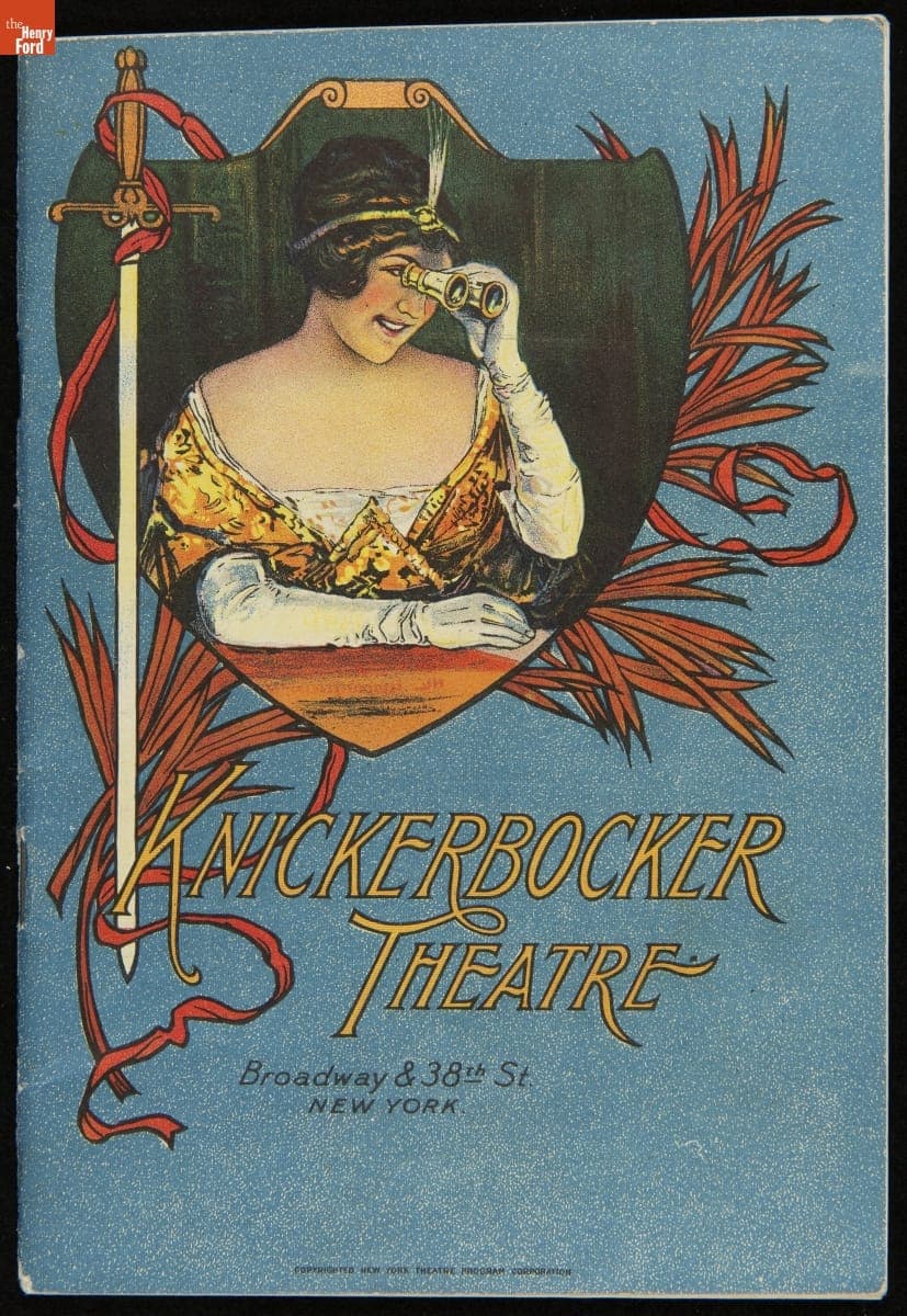 Program for "The Merry Widow" at the Knickerbocker Theatre, New York, New York, September 1921