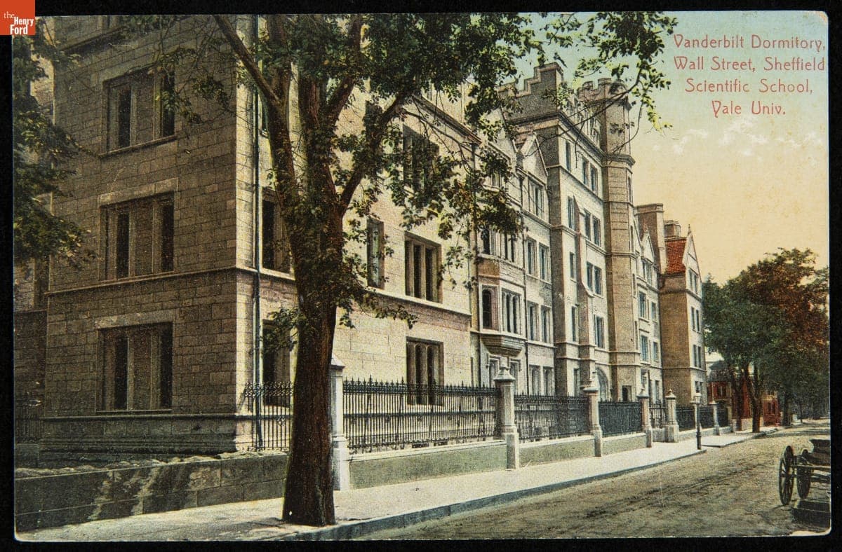 Vanderbilt Dormitory, Wall Street, Sheffield Scientific School, Yale Univ., 1909
