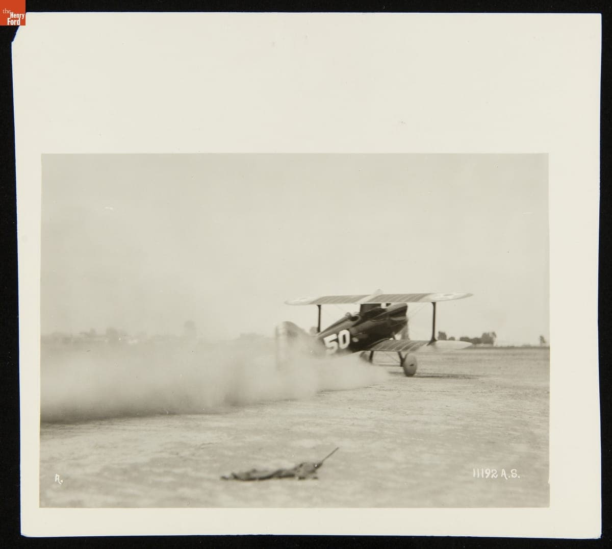 First Lieutenant John D. Corkille Taking Off in a Curtiss Racer at the Pulitzer Trophy Air Race, National Air Races, St. Louis, Missouri, October 6, 1923