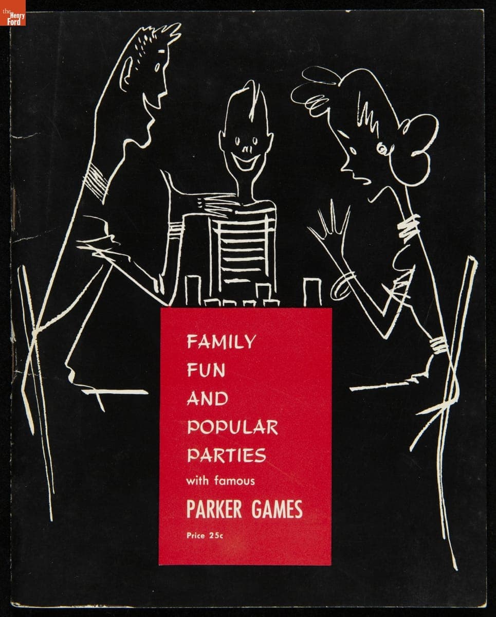 Parker Brothers, Inc. Trade Catalog, "Family Fun and Popular Parties with Famous Parker Games," 1957