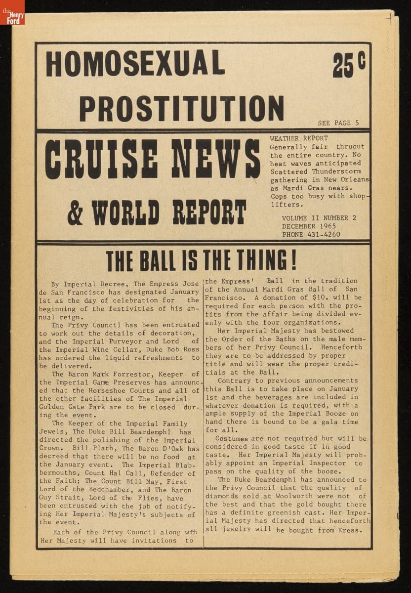 Cruise News & World Report, Volume II, Number 2, December 1965
