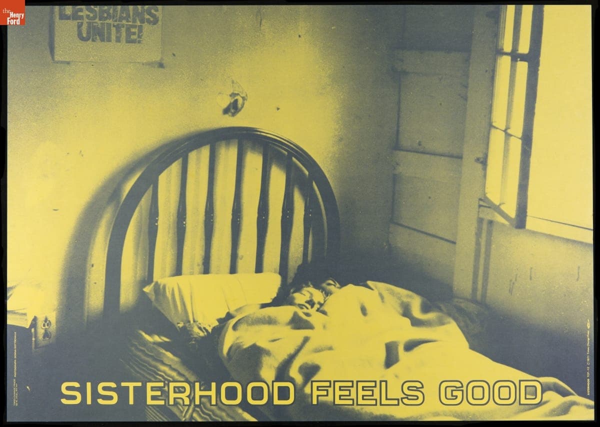 Poster, "Sisterhood Feels Good," 1971