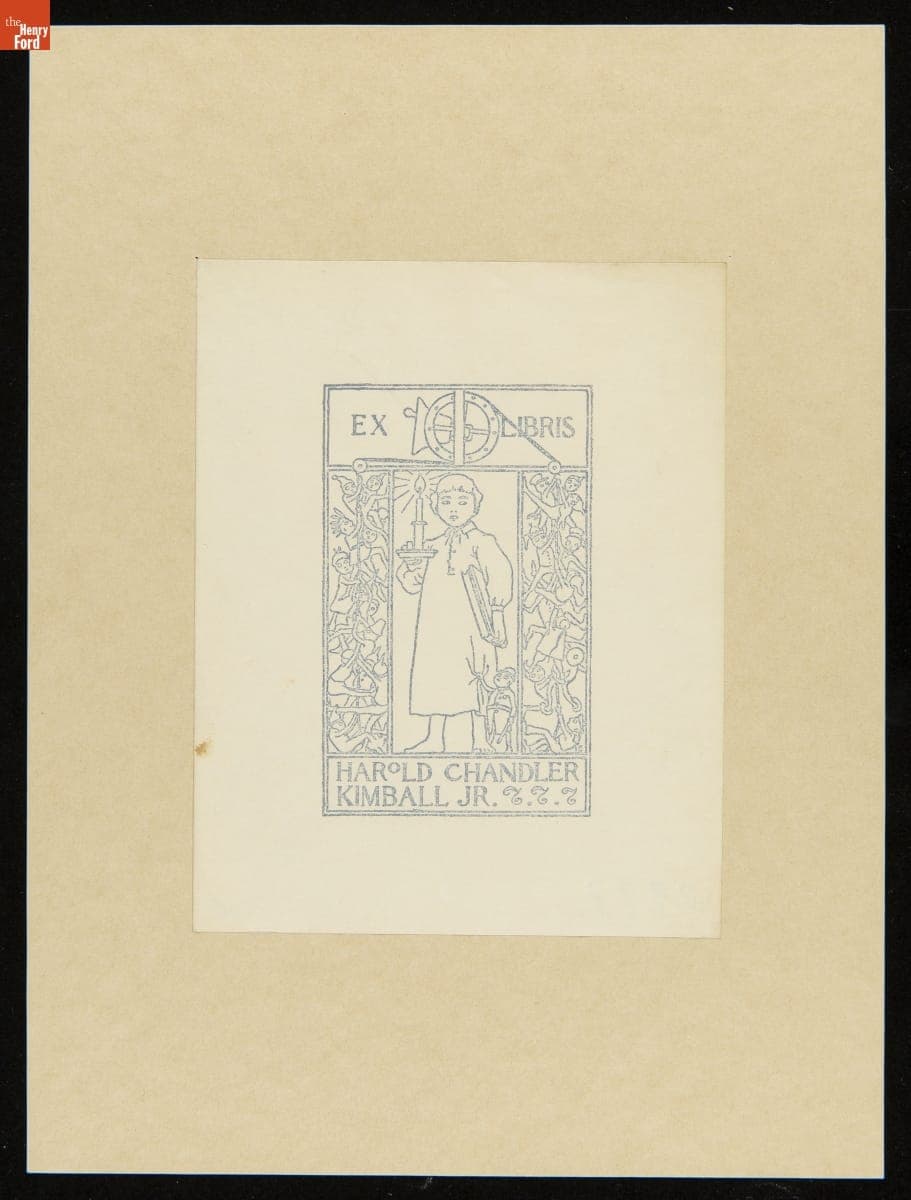 Bookplate Designed by Harvey Ellis, 1893-1904