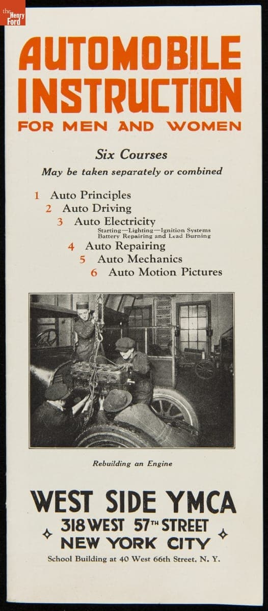 Automobile Instruction for Men and Women, circa 1924