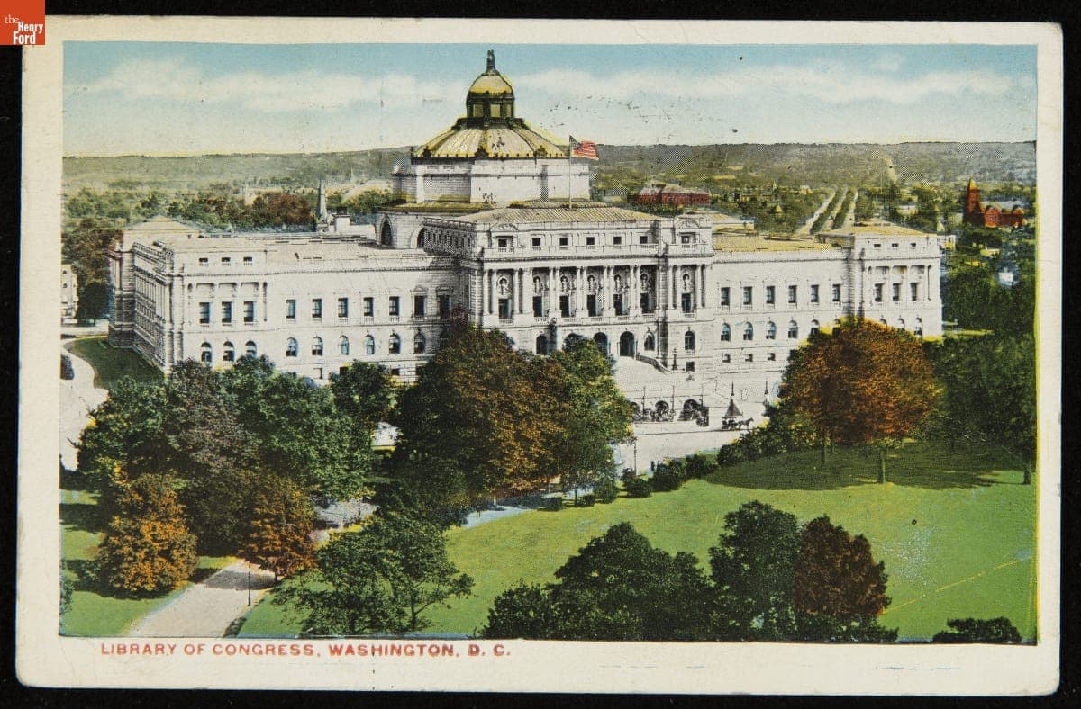 Postcard, "Library of Congress, Washington, D.C.," 1913-1918