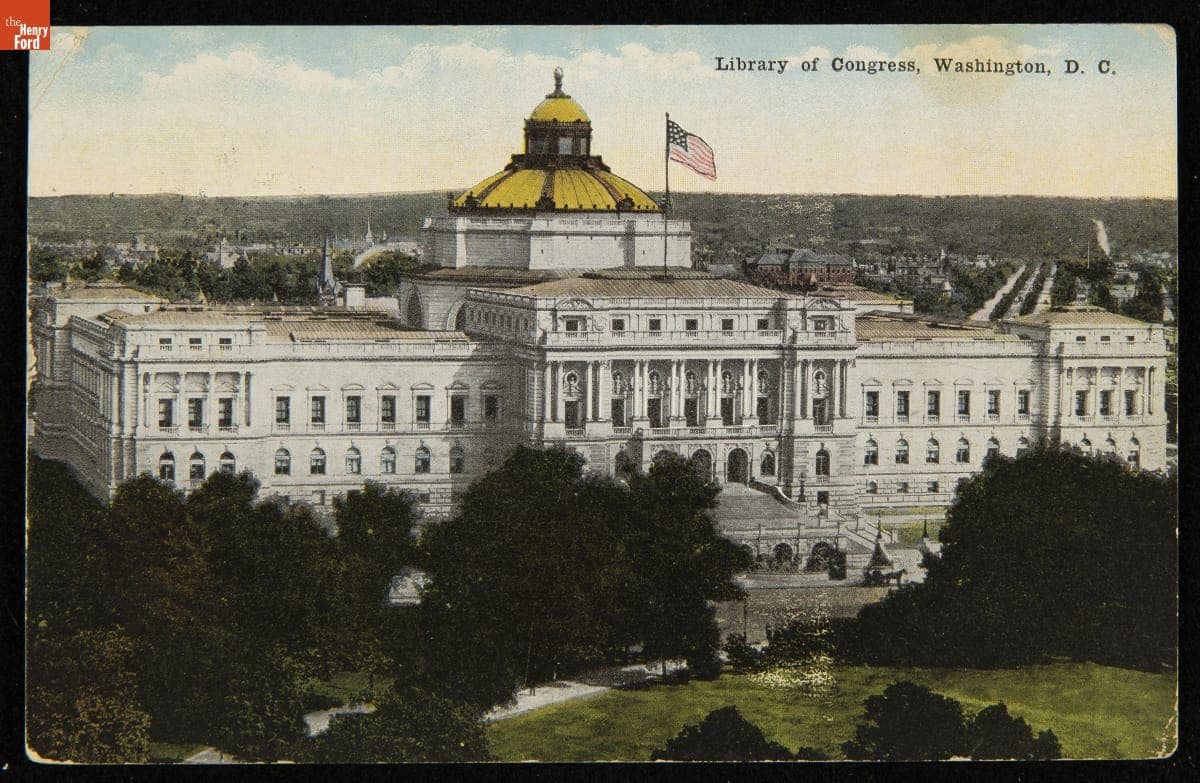 Postcard, "Library of Congress, Washington, D.C.," circa 1916