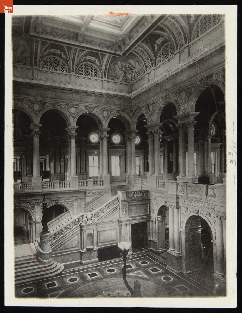 Interior of the Library of Congress, 1921-1922