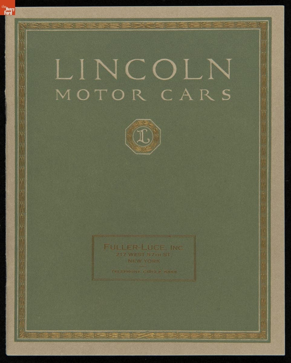 Lincoln Motor Cars, 1922