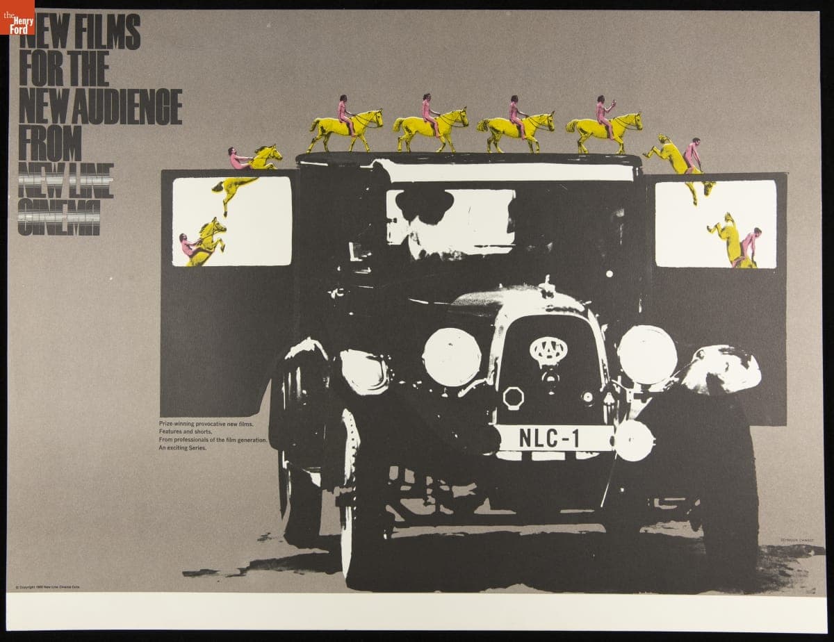 Poster, "New Films for the New Audience by New Line Cinema," 1969