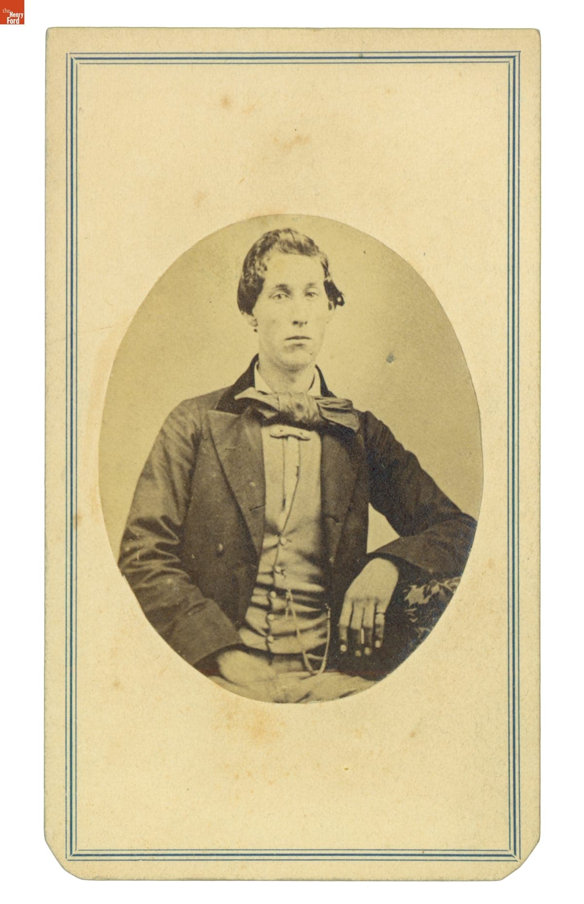 Man Wearing a Large Bow Tie, 1860