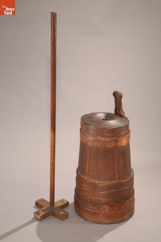 Butter Churn with Dasher, circa 1800